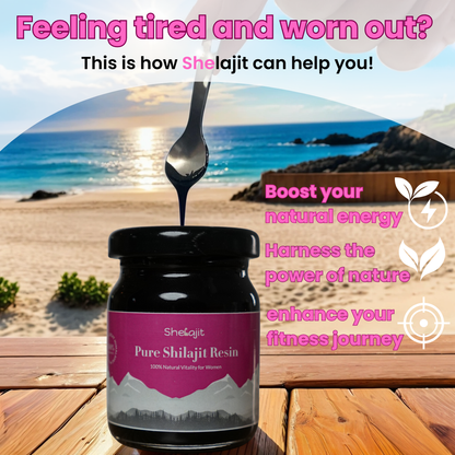 Shelajit For Women - Premium Shelajit for Energy & Vitality | Delicious Flavored Shilajit UP